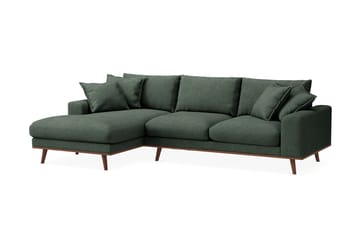 Copenhagen Premium 4-sits Vänstervänd L-formad Djup Divansoffa i Tyg - Grön - Möbler - Soffa - Divansoffa & schäslongsoffa - 3 sits soffa med divan