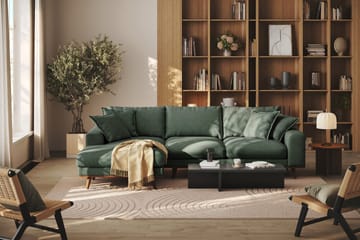 Copenhagen Premium 4-sits Vänstervänd L-formad Djup Divansoffa i Tyg - Grön - Möbler - Soffa - Divansoffa & schäslongsoffa - 3 sits soffa med divan