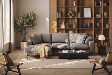 Copenhagen Premium 4-sits Vänstervänd L-formad Djup Divansoffa i Tyg - Brun - Möbler - Soffa - Divansoffa & schäslongsoffa - 3 sits soffa med divan