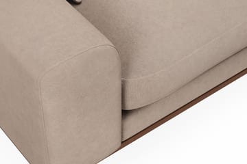 Copenhagen Premium 4-sits Högervänd L-formad Djup Divansoffa i Tyg - Ljusbrun - Möbler - Soffa - Divansoffa & schäslongsoffa - 3 sits soffa med divan