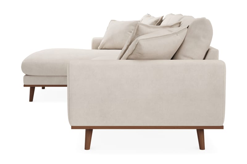 Copenhagen Premium 4-sits Vänstervänd L-formad Djup Divansoffa i Tyg - Beige - Möbler - Soffa - Divansoffa & schäslongsoffa - 3 sits soffa med divan