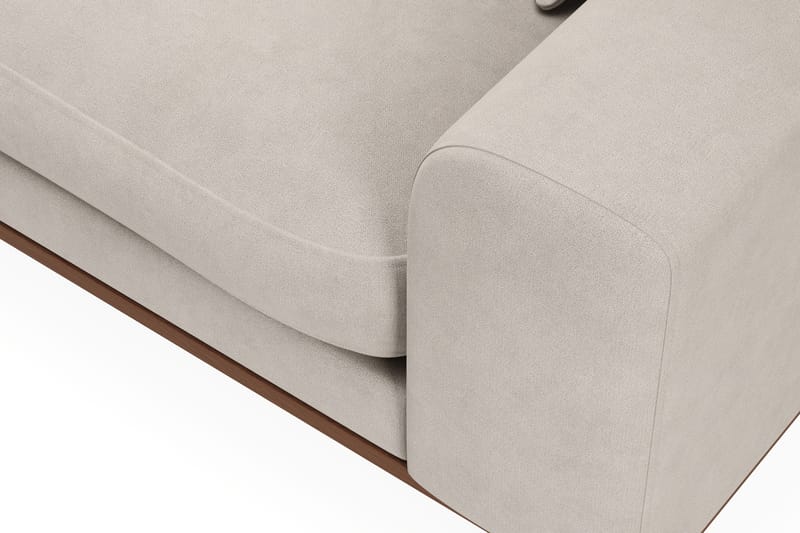 Copenhagen Premium 4-sits Vänstervänd L-formad Djup Divansoffa i Tyg - Beige - Möbler - Soffa - Divansoffa & schäslongsoffa - 3 sits soffa med divan