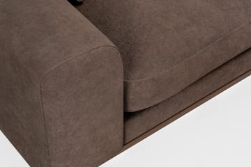 Copenhagen Premium 4-sits Högervänd L-formad Djup Schäslongsoffa i Tyg - Mörkbrun - Möbler - Soffa - Divansoffa & schäslongsoffa - 4 sits soffa med divan