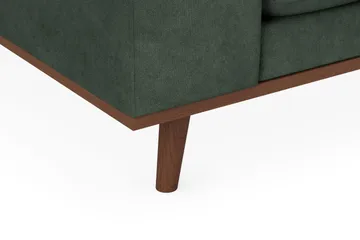 Copenhagen Premium 4-sits Högervänd L-formad Djup Divansoffa i Tyg - Grön - Möbler - Soffa - Divansoffa & schäslongsoffa - 3 sits soffa med divan