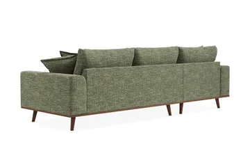 Copenhagen Premium 4-sits Vänstervänd L-formad Djup Divansoffa i Chenille - Grön - Möbler - Soffa - Divansoffa & schäslongsoffa - 4 sits soffa med divan