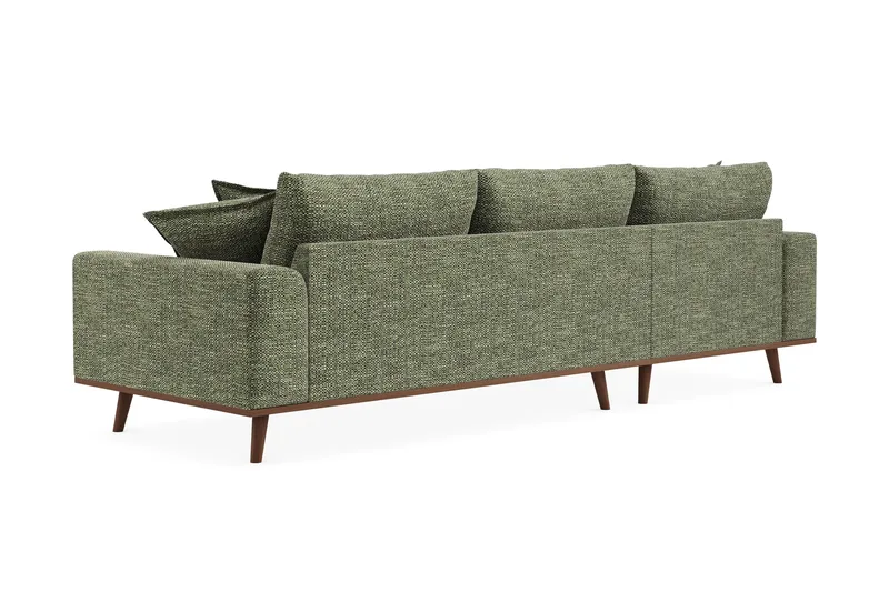Copenhagen Premium 4-sits Vänstervänd L-formad Djup Divansoffa i Chenille - Grön - Möbler - Soffa - Divansoffa & schäslongsoffa - 4 sits soffa med divan