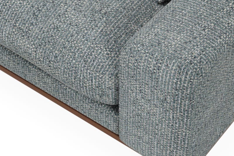 Copenhagen Premium 4-sits Vänstervänd L-formad Djup Divansoffa i Chenille - Grå/Blå - Möbler - Soffa - Divansoffa & schäslongsoffa - 4 sits soffa med divan