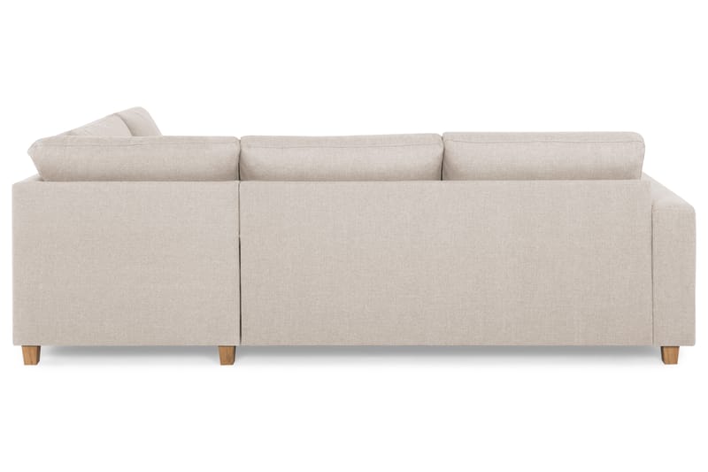 Crazy 3-sits Högervänd L-formad Schäslongsoffa i Tyg - Beige - Möbler - Soffa - Divansoffa & schäslongsoffa