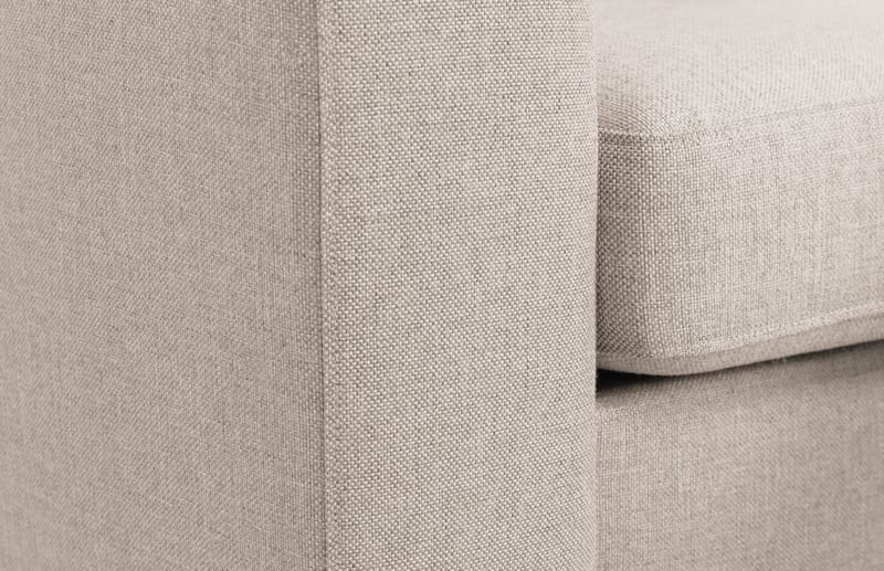 Crazy 3-sits Högervänd L-formad Schäslongsoffa i Tyg - Beige - Möbler - Soffa - Divansoffa & schäslongsoffa