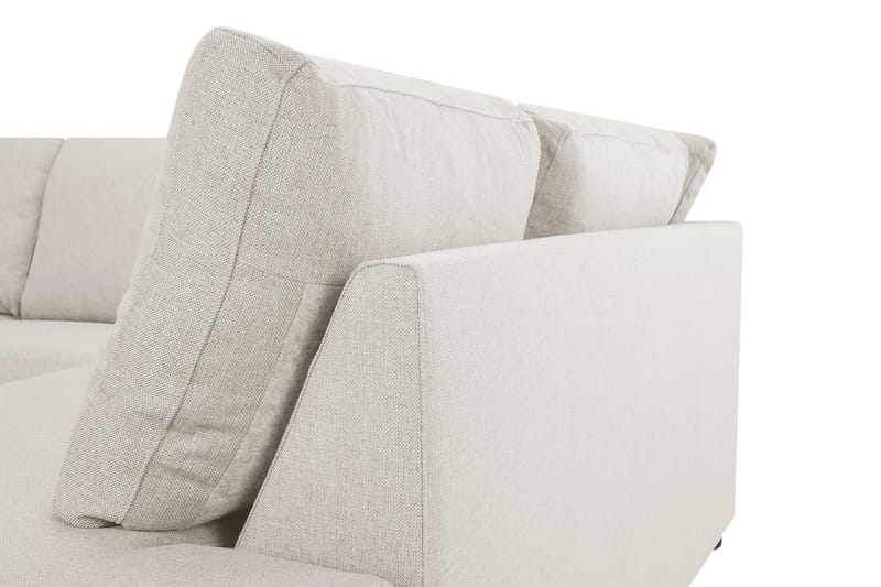 Crazy 3-sits Högervänd L-formad Schäslongsoffa i Tyg - Beige - Möbler - Soffa - Divansoffa & schäslongsoffa