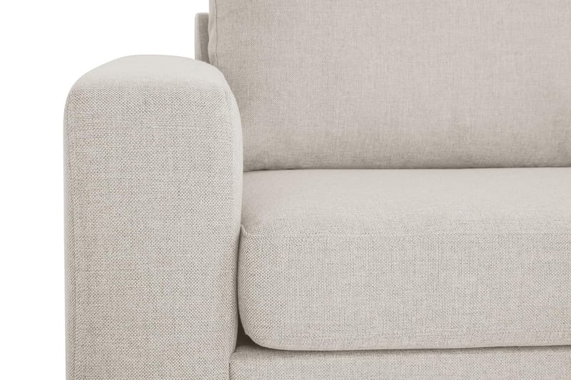 Crazy 3-sits Högervänd L-formad Schäslongsoffa i Tyg - Beige - Möbler - Soffa - Divansoffa & schäslongsoffa
