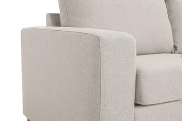 Crazy 3-sits Högervänd L-formad Schäslongsoffa i Tyg - Beige - Möbler - Soffa - Divansoffa & schäslongsoffa