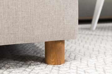 Crazy 3-sits Högervänd L-formad Schäslongsoffa i Tyg - Beige - Möbler - Soffa - Divansoffa & schäslongsoffa
