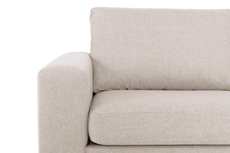 Crazy 3-sits Högervänd L-formad Schäslongsoffa i Tyg - Beige - Möbler - Soffa - Divansoffa & schäslongsoffa