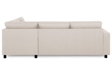 Crazy 3-sits Högervänd L-formad Schäslongsoffa i Tyg - Beige - Möbler - Soffa - Divansoffa & schäslongsoffa