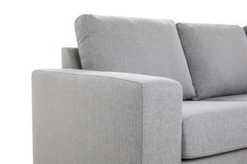 Crazy 3-sits Högervänd L-formad Schäslongsoffa i Tyg - Grå - Möbler - Soffa - Divansoffa & schäslongsoffa - 2 sits soffa med divan
