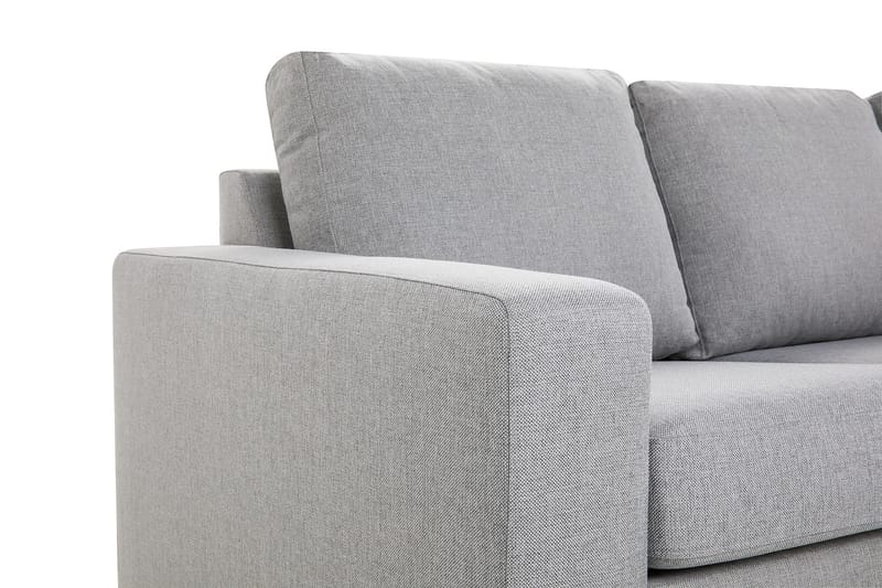 Crazy 3-sits Högervänd L-formad Schäslongsoffa i Tyg - Grå - Möbler - Soffa - Divansoffa & schäslongsoffa - 2 sits soffa med divan