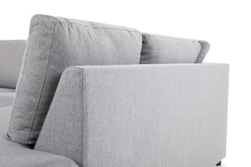 Crazy 3-sits Högervänd L-formad Schäslongsoffa i Tyg - Grå - Möbler - Soffa - Divansoffa & schäslongsoffa - 2 sits soffa med divan