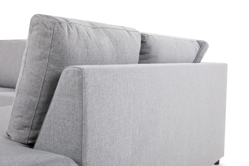 Crazy 3-sits Högervänd L-formad Schäslongsoffa i Tyg - Grå - Möbler - Soffa - Divansoffa & schäslongsoffa - 2 sits soffa med divan