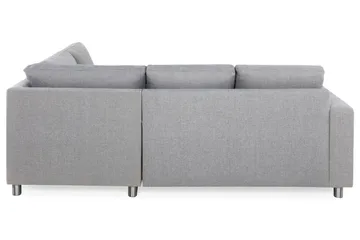 Crazy 3-sits Högervänd L-formad Schäslongsoffa i Tyg - Grå - Möbler - Soffa - Divansoffa & schäslongsoffa - 2 sits soffa med divan