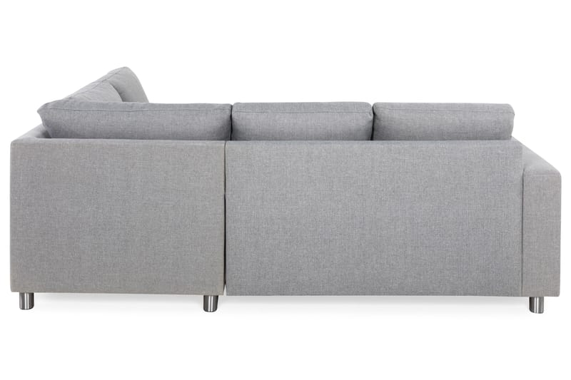 Crazy 3-sits Högervänd L-formad Schäslongsoffa i Tyg - Grå - Möbler - Soffa - Divansoffa & schäslongsoffa - 2 sits soffa med divan
