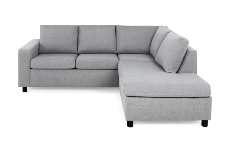 Crazy 3-sits Högervänd L-formad Schäslongsoffa i Tyg - Grå - Möbler - Soffa - Divansoffa & schäslongsoffa - 2 sits soffa med divan