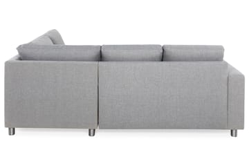 Crazy 3-sits Högervänd L-formad Schäslongsoffa i Tyg - Grå - Möbler - Soffa - Divansoffa & schäslongsoffa - 2 sits soffa med divan
