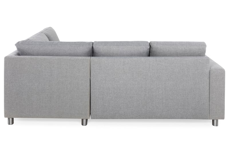 Crazy 3-sits Högervänd L-formad Schäslongsoffa i Tyg - Grå - Möbler - Soffa - Divansoffa & schäslongsoffa - 2 sits soffa med divan