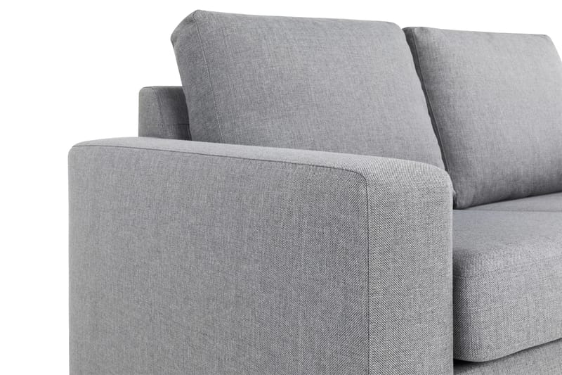 Crazy 3-sits Högervänd L-formad Schäslongsoffa i Tyg - Grå - Möbler - Soffa - Divansoffa & schäslongsoffa - 2 sits soffa med divan