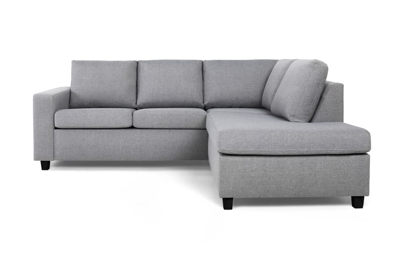 Crazy 3-sits Högervänd L-formad Schäslongsoffa i Tyg - Grå - Möbler - Soffa - Divansoffa & schäslongsoffa - 2 sits soffa med divan
