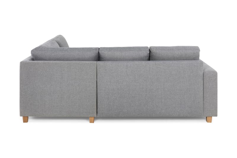 Crazy 3-sits Högervänd L-formad Schäslongsoffa i Tyg - Grå - Möbler - Soffa - Divansoffa & schäslongsoffa - 2 sits soffa med divan