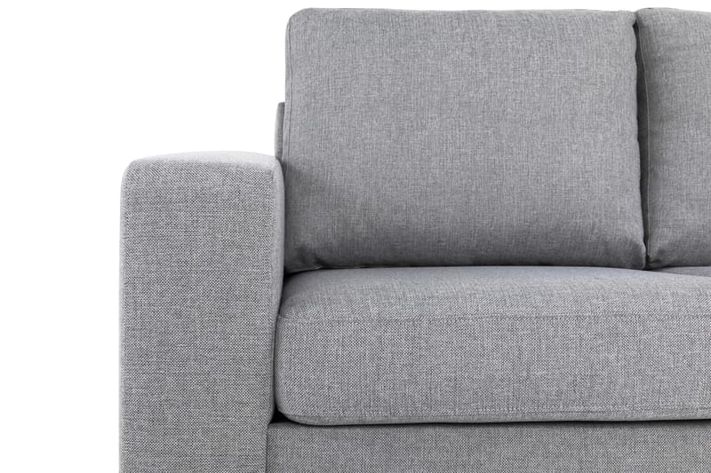 Crazy 3-sits Högervänd L-formad Schäslongsoffa i Tyg - Grå - Möbler - Soffa - Divansoffa & schäslongsoffa - 2 sits soffa med divan