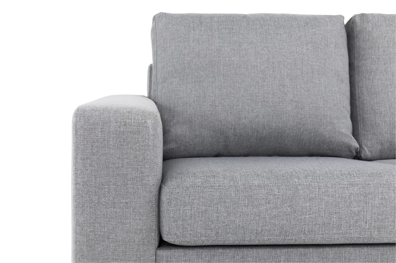 Crazy 3-sits Högervänd L-formad Schäslongsoffa i Tyg - Grå - Möbler - Soffa - Divansoffa & schäslongsoffa - 2 sits soffa med divan