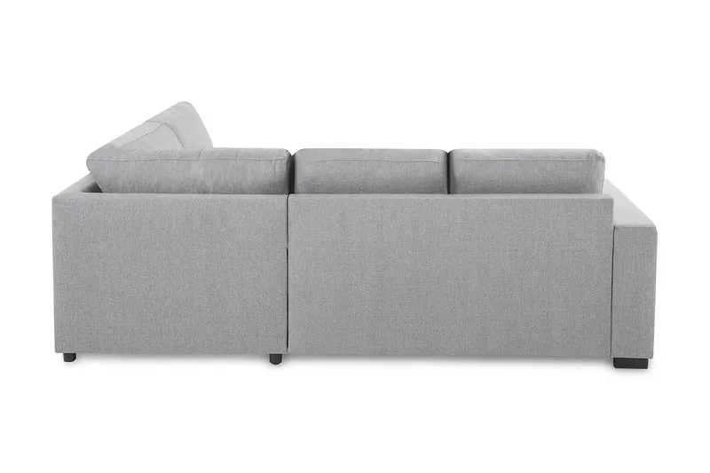 Crazy 3-sits Högervänd L-formad Schäslongsoffa i Tyg - Grå - Möbler - Soffa - Divansoffa & schäslongsoffa - 2 sits soffa med divan