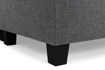 Crazy 3-sits Högervänd L-formad Schäslongsoffa i Tyg - Mörkgrå - Möbler - Soffa - Divansoffa & schäslongsoffa