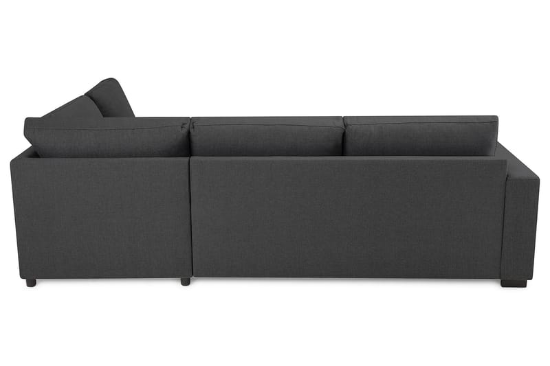 Crazy 3-sits Högervänd L-formad Schäslongsoffa i Tyg - Mörkgrå - Möbler - Soffa - Divansoffa & schäslongsoffa