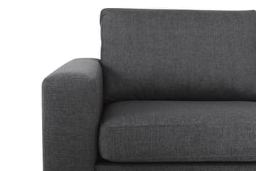 Crazy 3-sits Högervänd L-formad Schäslongsoffa i Tyg - Mörkgrå - Möbler - Soffa - Divansoffa & schäslongsoffa