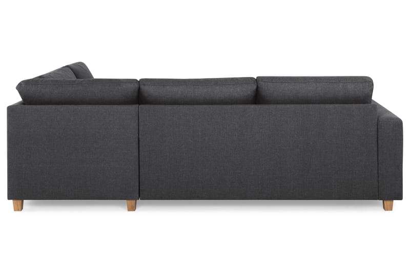 Crazy 3-sits Högervänd L-formad Schäslongsoffa i Tyg - Mörkgrå - Möbler - Soffa - Divansoffa & schäslongsoffa