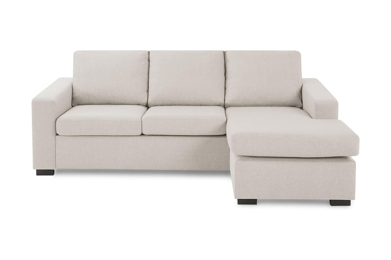 Crazy 3-sits Vändbar L-formad Divansoffa i Tyg - Beige - Möbler - Soffa - Divansoffa & schäslongsoffa - 3 sits soffa med divan