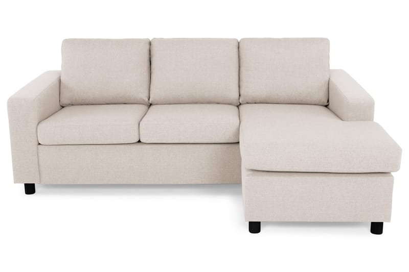Crazy 3-sits Vändbar L-formad Divansoffa i Tyg - Beige - Möbler - Soffa - Divansoffa & schäslongsoffa - 3 sits soffa med divan