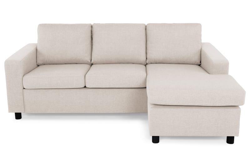 Crazy 3-sits Vändbar L-formad Divansoffa i Tyg - Beige - Möbler - Soffa - Divansoffa & schäslongsoffa - 3 sits soffa med divan