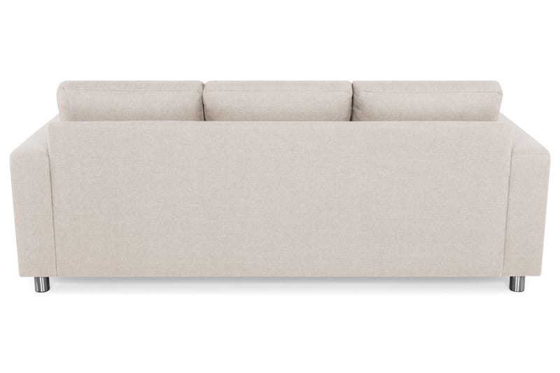 Crazy 3-sits Vändbar L-formad Divansoffa i Tyg - Beige - Möbler - Soffa - Divansoffa & schäslongsoffa - 3 sits soffa med divan
