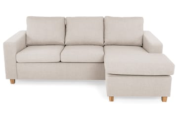Crazy 3-sits Vändbar L-formad Divansoffa i Tyg - Beige - Möbler - Soffa - Divansoffa & schäslongsoffa - 3 sits soffa med divan
