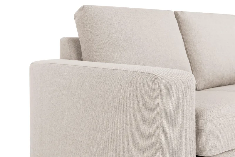 Crazy 3-sits Vändbar L-formad Divansoffa i Tyg - Beige - Möbler - Soffa - Divansoffa & schäslongsoffa - 3 sits soffa med divan