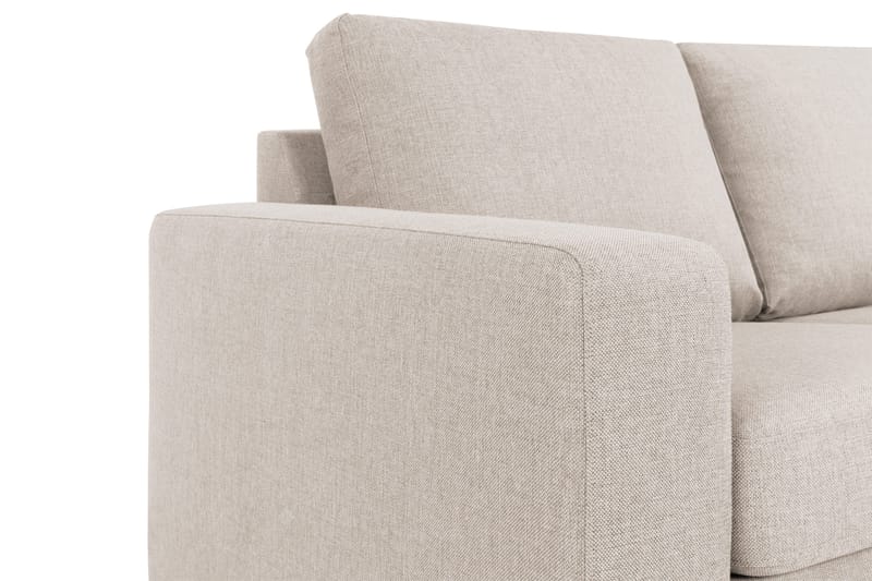 Crazy 3-sits Vändbar L-formad Divansoffa i Tyg - Beige - Möbler - Soffa - Divansoffa & schäslongsoffa - 3 sits soffa med divan
