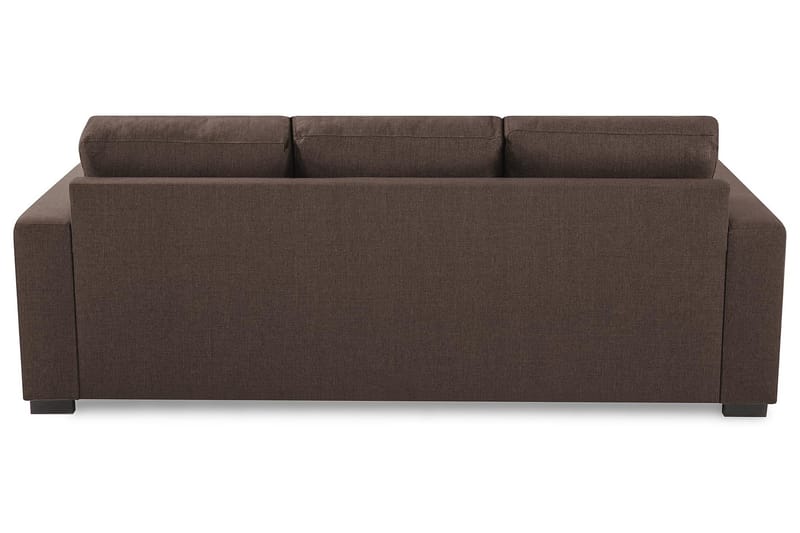 Crazy 3-sits Vändbar L-formad Divansoffa i Tyg - Brun - Möbler - Soffa - Divansoffa & schäslongsoffa - 3 sits soffa med divan