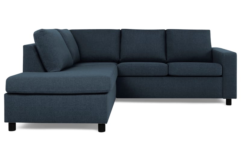 Crazy 3-sits Vänstervänd L-formad Schäslongsoffa i Tyg - Blå - Möbler - Soffa - Divansoffa & schäslongsoffa - 2 sits soffa med divan
