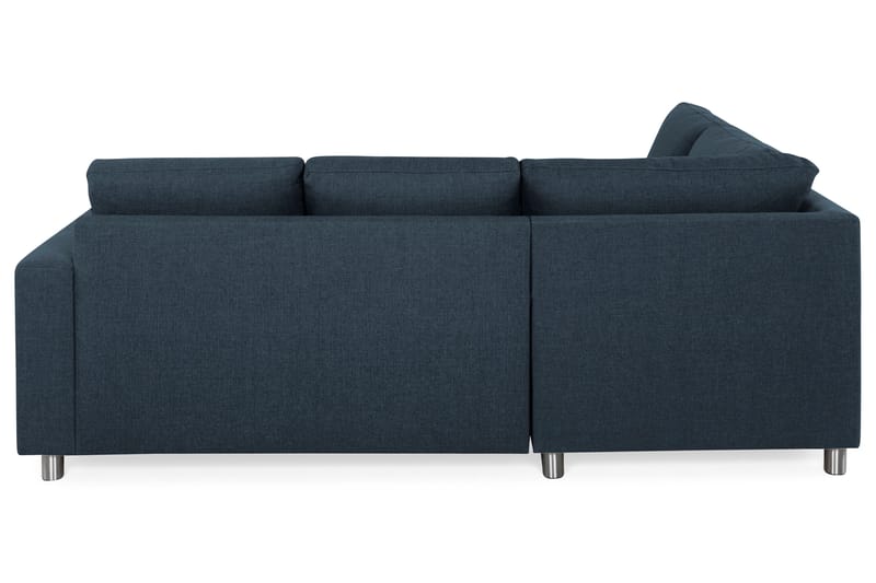 Crazy 3-sits Vänstervänd L-formad Schäslongsoffa i Tyg - Blå - Möbler - Soffa - Divansoffa & schäslongsoffa - 2 sits soffa med divan