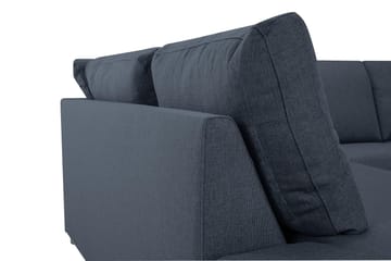 Crazy 3-sits Vänstervänd L-formad Schäslongsoffa i Tyg - Blå - Möbler - Soffa - Divansoffa & schäslongsoffa