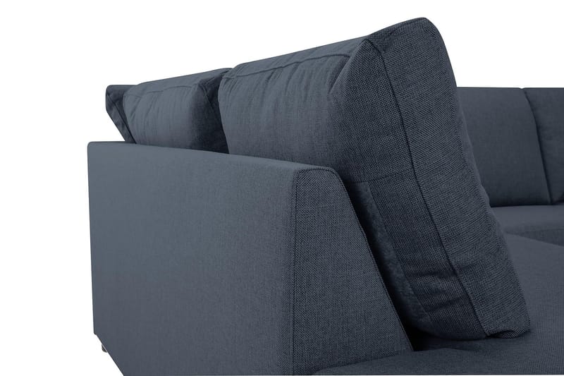 Crazy 3-sits Vänstervänd L-formad Schäslongsoffa i Tyg - Blå - Möbler - Soffa - Divansoffa & schäslongsoffa